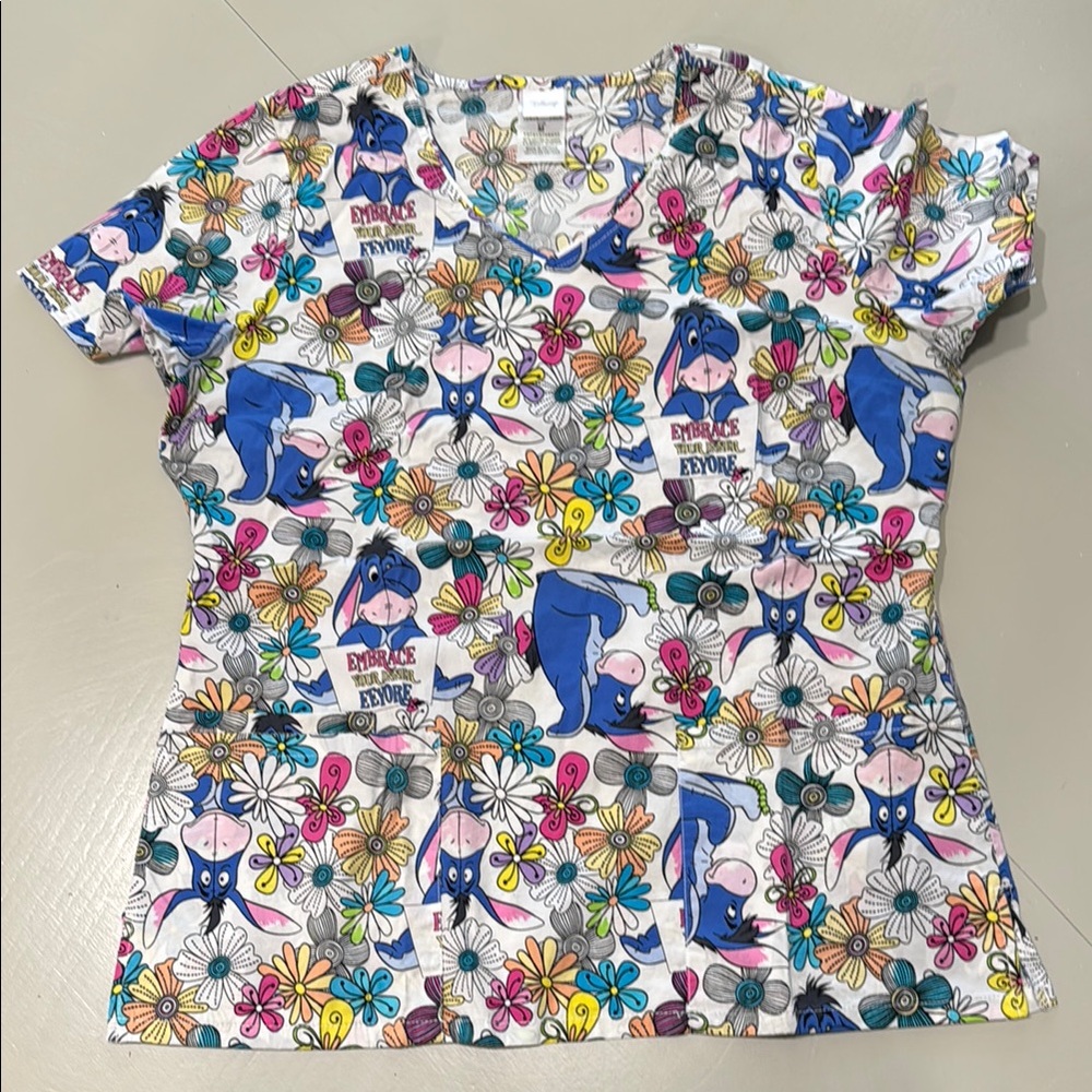 Disney Eeyore Scrub Top